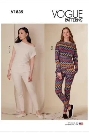 Vogue 1835 Nachtkleding mt. 32-48, Dui/En/Fr Uitverkoop