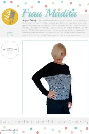 Weekendaanbieding E-Book Hedi näht Fledermausshirt Frau Madita, duits