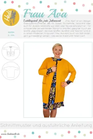 Aanbieding E-Book Hedi näht Mantel Frau Ava, duits