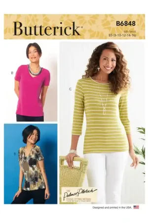 Aanbieding Naaipatroon Butterick 6848 Designer shirt, maat 34-42, Dui/En/Fr