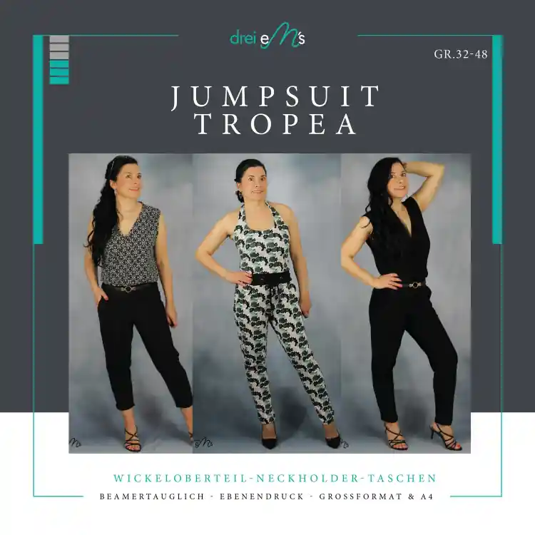 Voordeelprijs E-book drei eMs Jumpsuit TROPEA, Duits