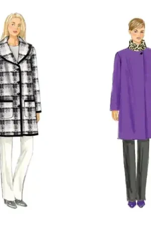 Weekendaanbieding Naaipatroon Butterick 6107 Damesmantel, mt. 42-46, Dui/En/Fr
