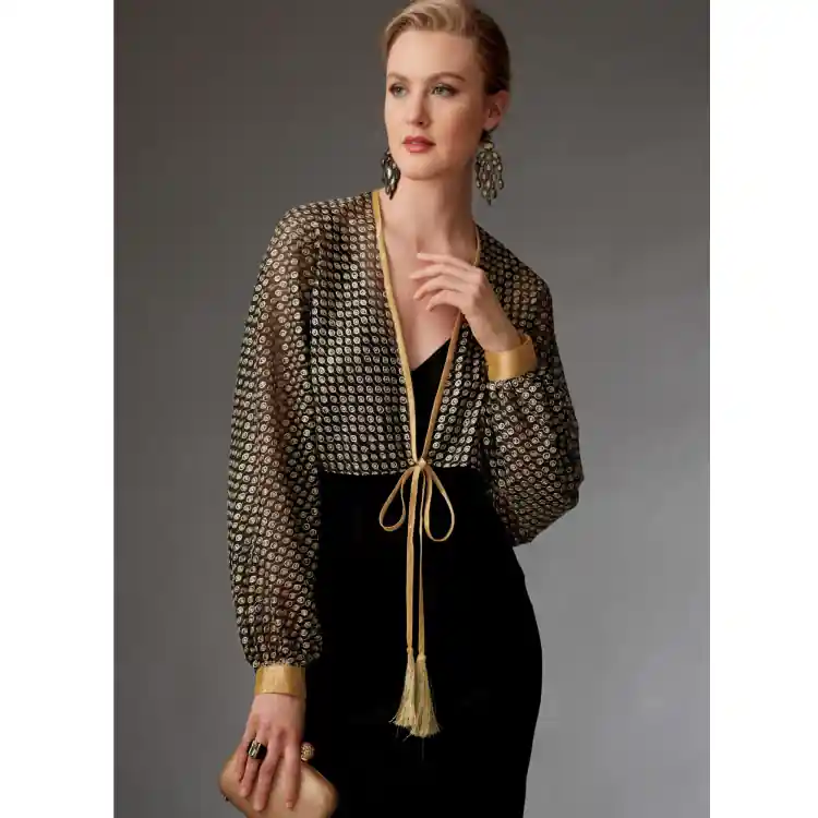 Voordeelprijs Naaipatroon Vogue 9267 jas, one size, Dui/En/Fr