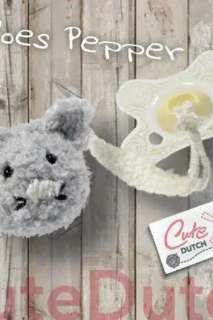 Gereduceerde Prijs Haakpatroon Speenkoord poes Pepper (download)