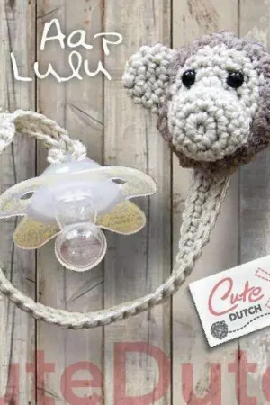 Actieprijs Haakpatroon Speenkoord aap Lulú (download)