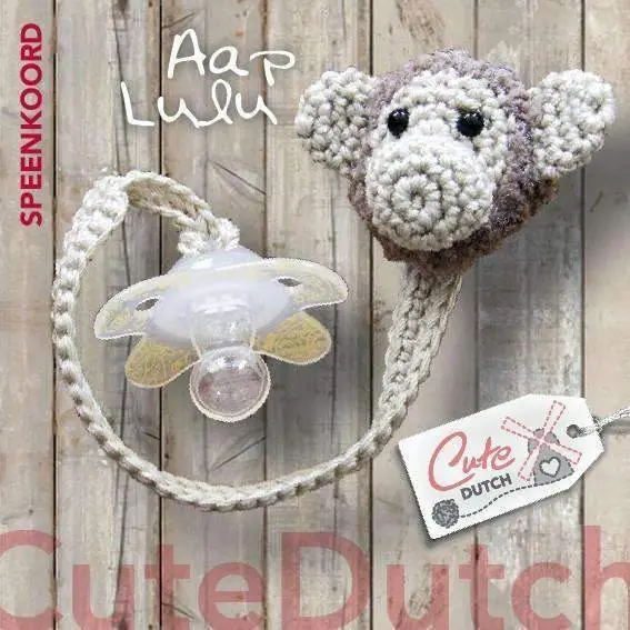 Actieprijs Haakpatroon Speenkoord aap Lulú (download)