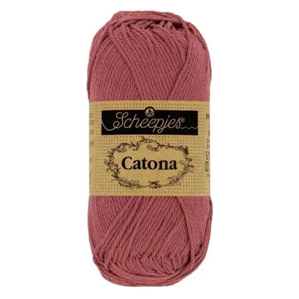 Premium Scheepjes Catona 396 Rose Wine (50 gram)