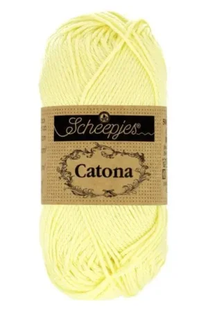 Scheepjes Catona 100 Lemon Chiffon (50 gram) Gecertificeerd