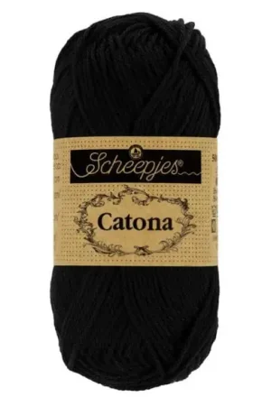 Scheepjes Catona 110 Jet Black (50 gram) Favoriet