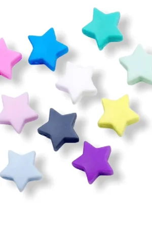 Speciale Aanbieding Siliconen kralen ster (10 stuks)