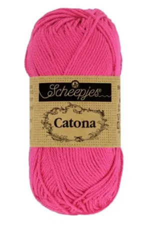 Scheepjes Catona 114 Shocking Pink (10 gram) Beperkte Voorraad