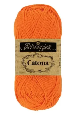 Seizoensaanbieding Scheepjes Catona 281 Tangerine (10 gram)