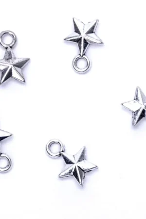 Bedels: Ster met reliëf (5 stuks) Actieprijs