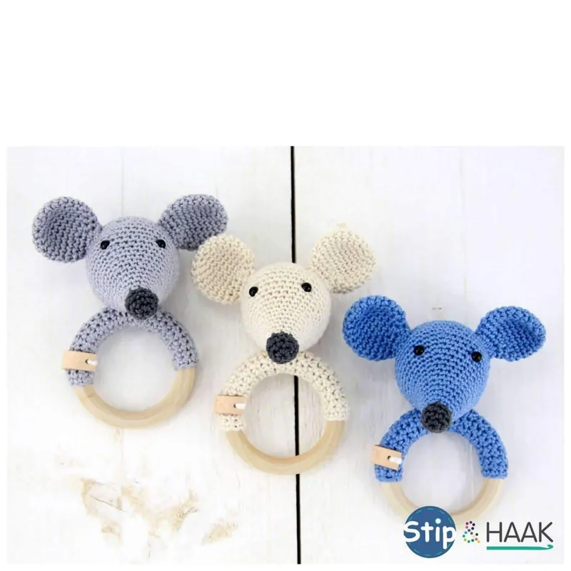 Bestel Nu Haakpakket: Rammelaar muis Pien