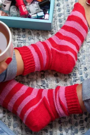 Snelle Levering Breipakket: Stripy Soqs