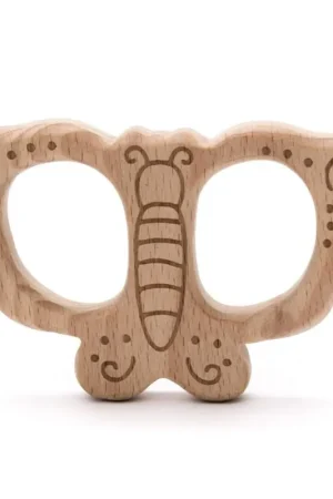 Direct Verzonden Houten bijtfiguur Vlinder