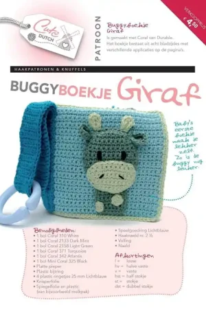 CuteDutch - Patroonboekje Buggyboekje Giraf Koop Online