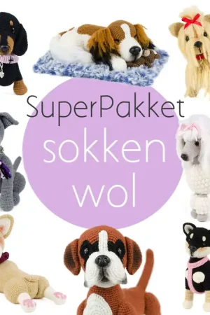Weekendaanbieding Superpakket: Mijn hondjes van sokkenwol 2 - Sokkenwol