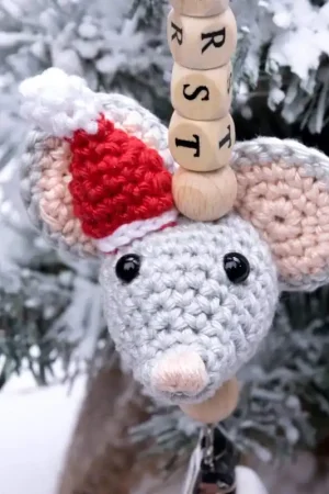 Aanbieding Haakpakket: Speenkoord Kerstmuis