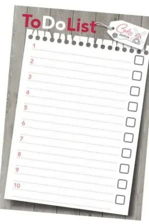 Beste Prijs CuteDutch - To Do List