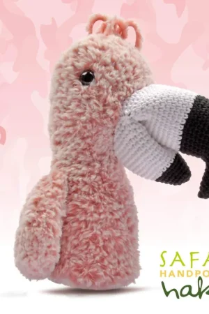Bestel Nu Garenpakket: Safari handpop flamingo Fem