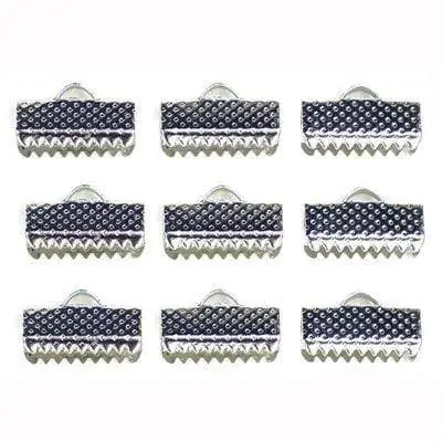 Lage Kosten Kumihimo Eindklem 13x6mm (4 stuks)