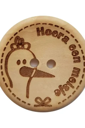 Bestel Nu Durable Hoera een meisje 30mm (2 stuks)