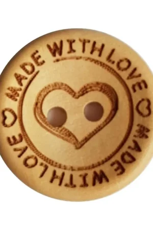 Beperkte Voorraad Durable Knopen Made with love 20mm (4 stuks)