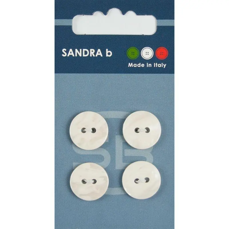 Gecertificeerd Sandra B knopen C010 maat 20 - 15 mm Hoogglans