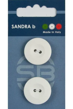 Nieuw Sandra B knopen C016 maat 36 - 23 mm Wit