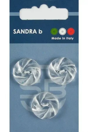 Aanbieding Sandra B knopen C023 maat 30 - 19 mm Transparant