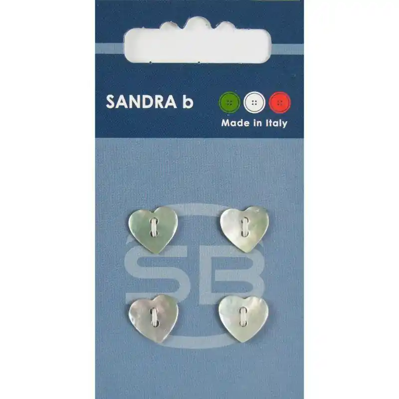 Sandra B knopen C028 maat 18 - 11 mm Parelmoer Hart Gratis Verzending