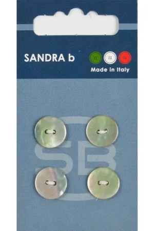 Gratis Verzending Sandra B knopen C031 maat 20 - 13 mm Parelmoer