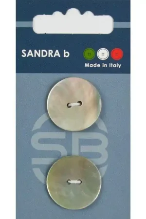 Sandra B knopen C035 maat 36 - 23 mm Parelmoer Gratis Verzending