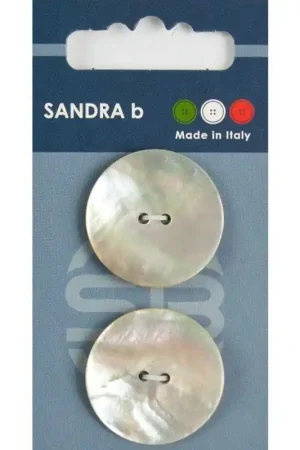 Finale Uitverkoop Sandra B knopen C036 maat 44 - 28 mm Parelmoer