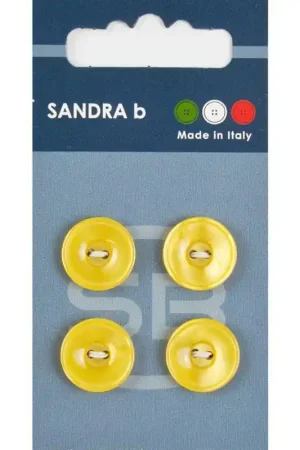Sandra B knopen C040 maat 24 - 15 mm Hoogglans Geel Betaalbaar