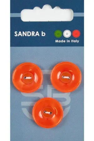 Lage Prijs Sandra B knopen C043 maat 32 - 20 mm Hoogglans Oranje
