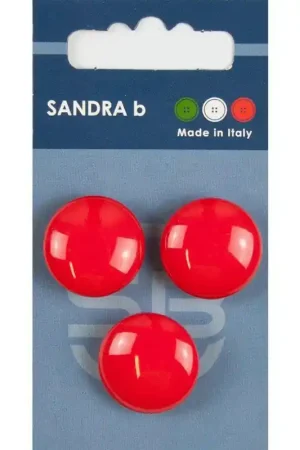 Sandra B knopen C056 maat 32 - 20 mm Bol Rood Nieuw