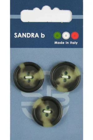 Sandra B knopen C071 maat 32 - 20 mm Legergroen Betrouwbaar