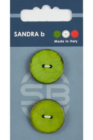 Goedkoop Sandra B knopen C076 maat 36 - 23 mm Parelmoer Groen