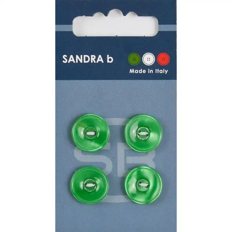 Sandra B knopen C078 maat 24 - 15 mm Hoogglans Groen Meest Verkocht