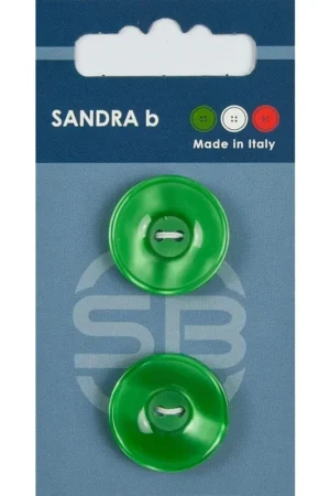 Voordeelprijs Sandra B knopen C079 maat 36 - 20 mm Hoogglans Groen