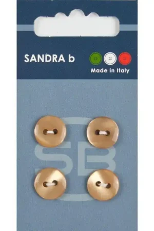 Betrouwbaar Sandra B knopen C080 maat 20 - 13 mm Hoogglans Camel