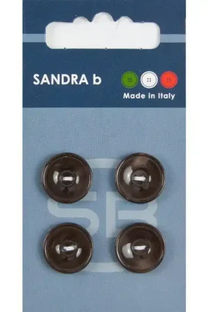 Sandra B knopen C090 maat 24 - 15 mm Hoogglans Bruin Bestel Nu