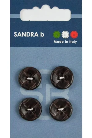 Sandra B knopen C092 maat 24 - 15 mm Bruin Veilige Betaling