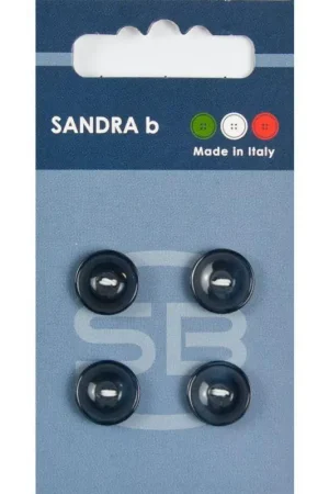 Sandra B knopen C097 maat 20 - 13 mm Hoogglans Donkerblauw Gratis Verzending