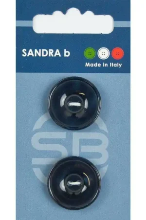 Sandra B knopen C101 maat 36 - 23 mm Hoogglans Donkerblauw Speciale Aanbieding