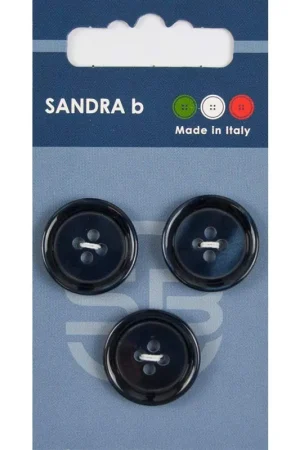 Sandra B knopen C114 maat 32 - 20 mm Hooglans Blauw Beperkt Aanbod