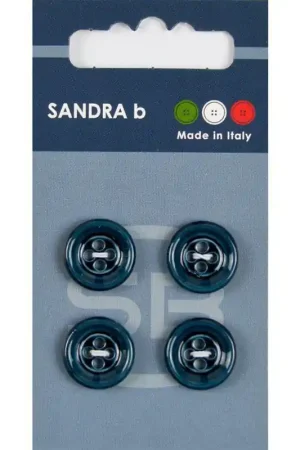 Tijdelijk Beschikbaar Sandra B knopen C115 maat 24 - 15 mm Blauw