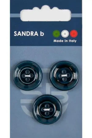 Sandra B knopen C116 maat 32 - 20 mm Blauw Exclusieve Aanbieding